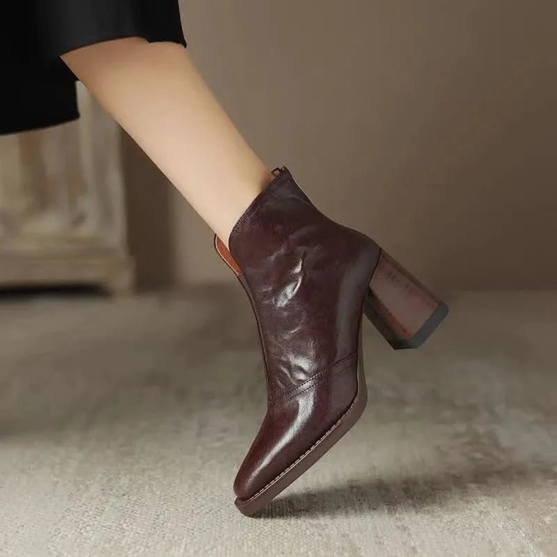 Morgane™| Bottines en cuir Everly