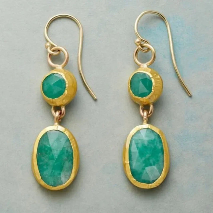 Boucles d'oreilles simples en turquoise