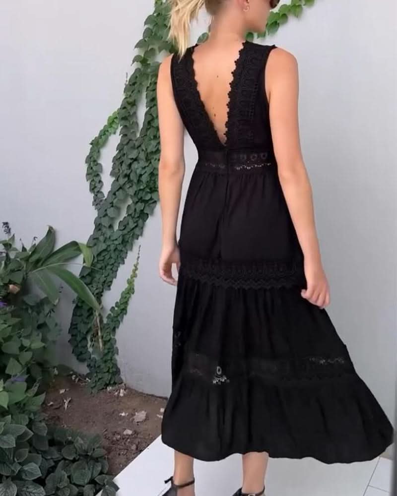 Esme | Elegant Lace Dress with V-Neck