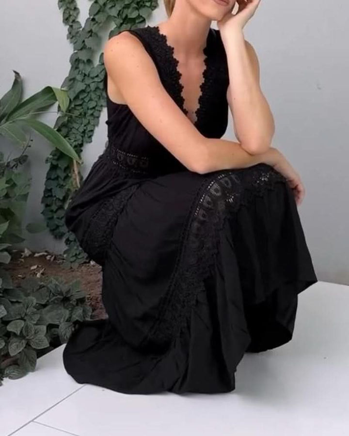 Esme | Elegant Lace Dress with V-Neck