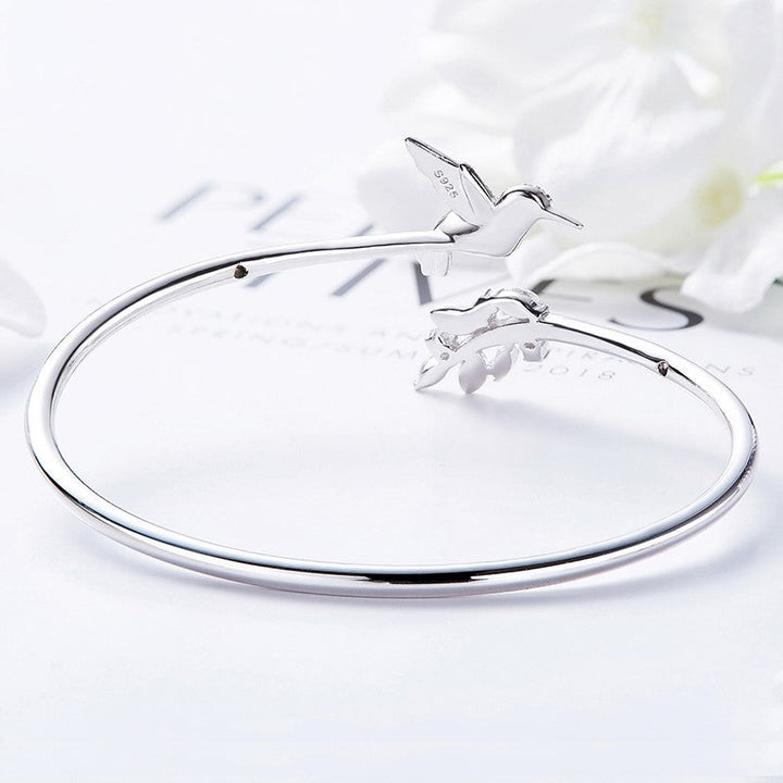 Bague Colibri Ajustable avec Diamant en Strass