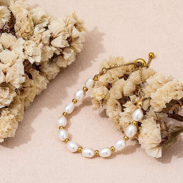 Bracelet en Perles Naturelles Vintage