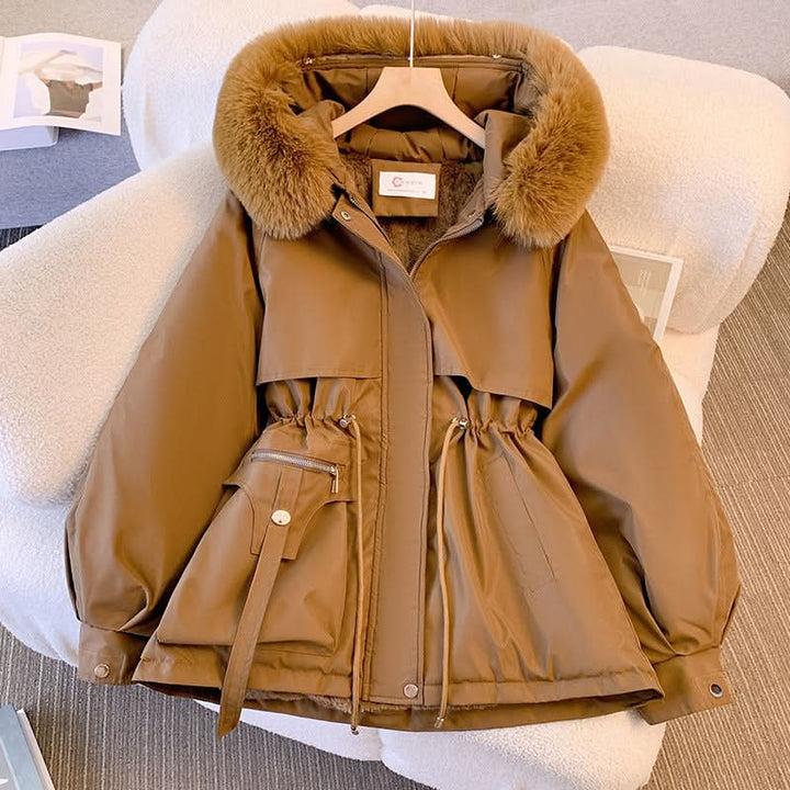Maika™ - Elegant winter coat with fur