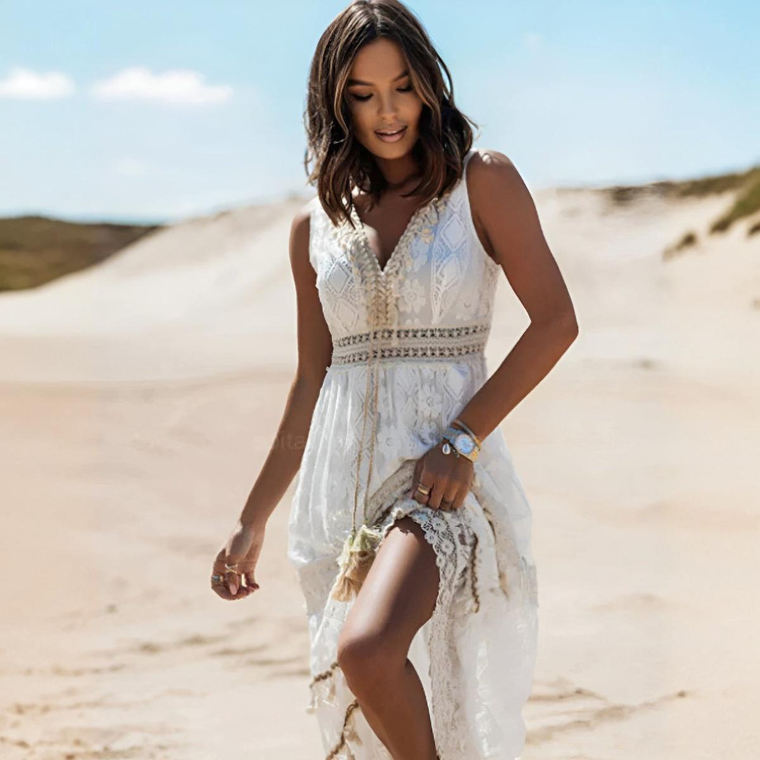 Rebecca | Long lace dress for a summer dream