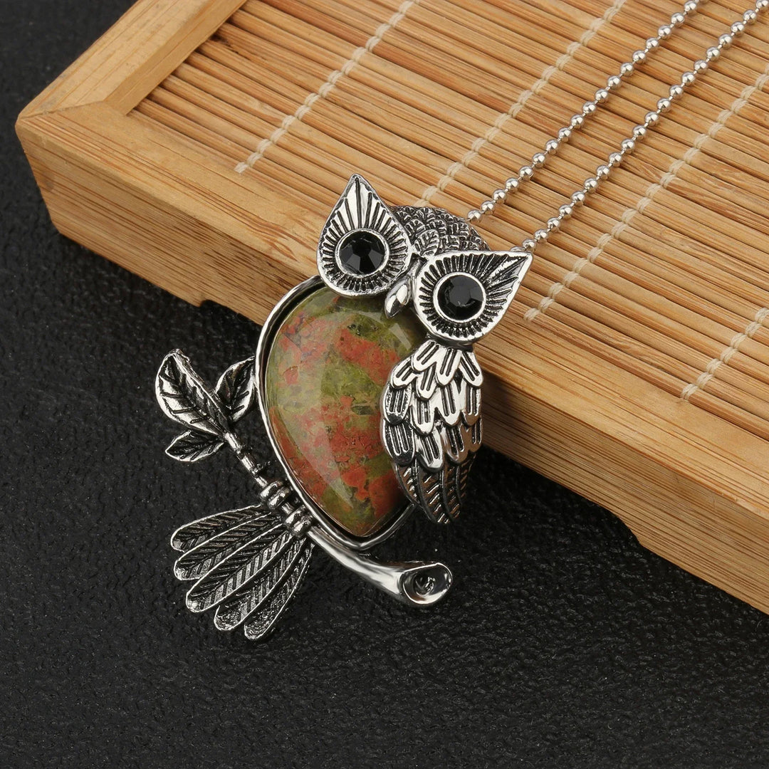 Pendentif en Cristal de Hibou Sagesse