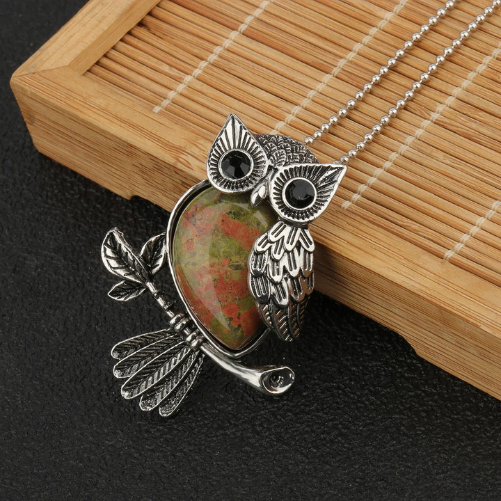Pendentif en Cristal de Hibou Sagesse