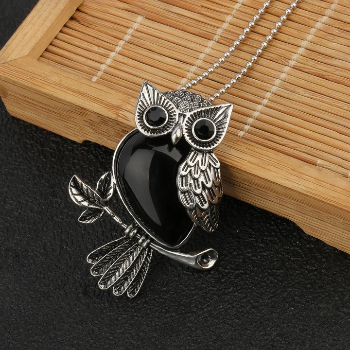 Pendentif en Cristal de Hibou Sagesse