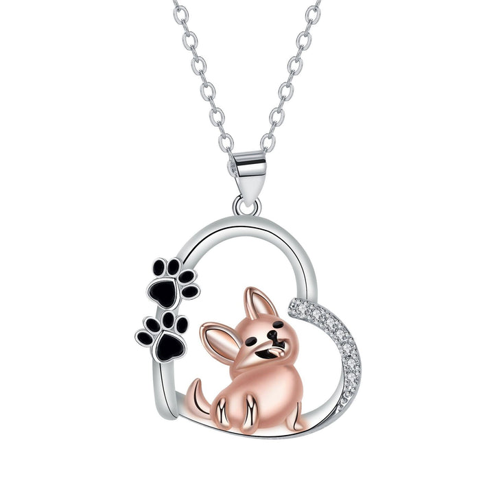 Collier Pendentif en Forme de Cœur pour Chien