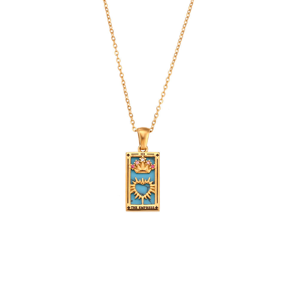 Fae® Pendentif Tarot Fortune Dorée