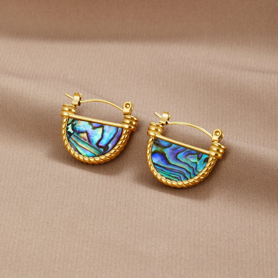 Collier en coquillage turquoise d'Amalfi