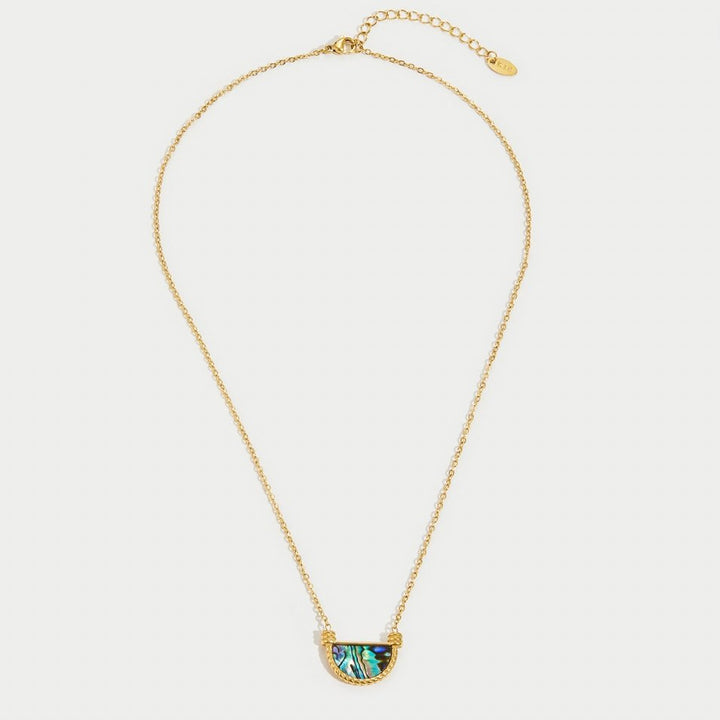 Collier en coquillage turquoise d'Amalfi