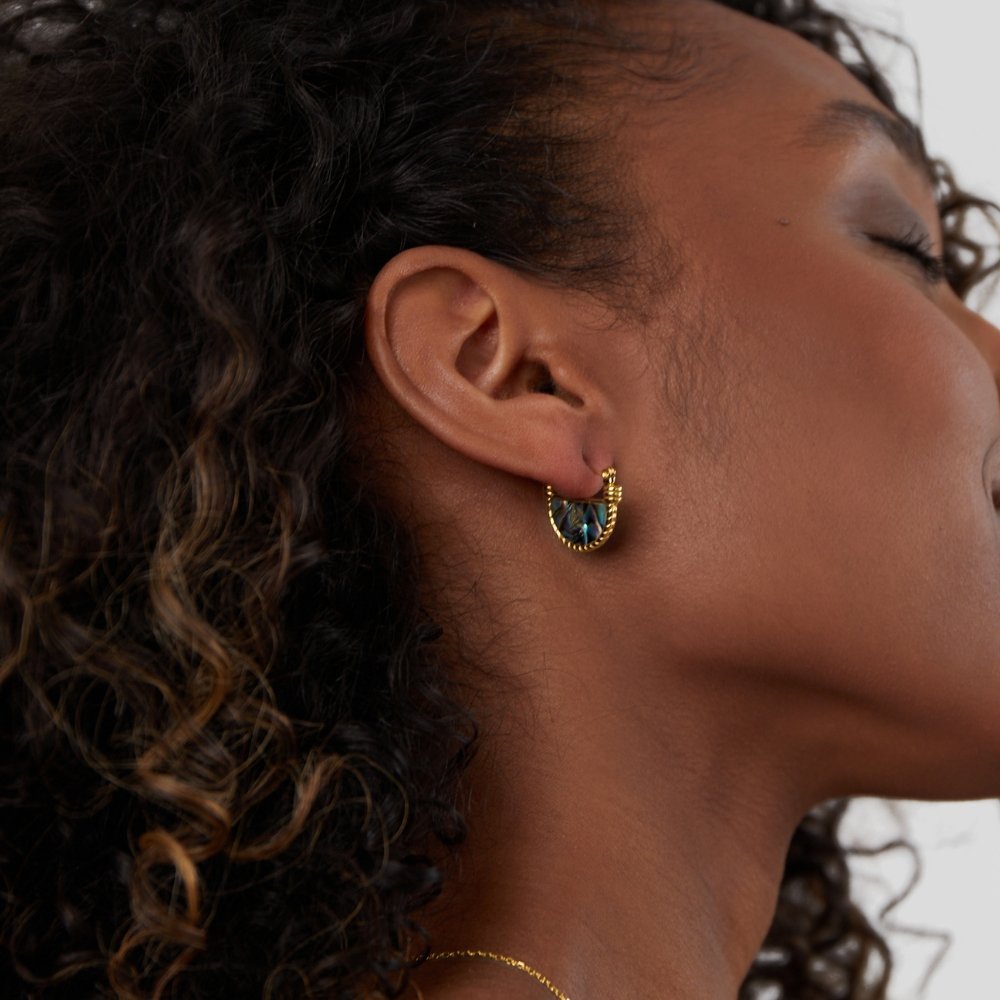 Collier en coquillage turquoise d'Amalfi
