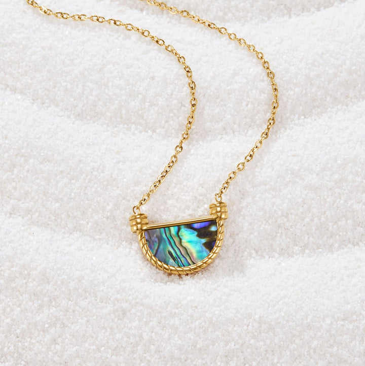 Collier en coquillage turquoise d'Amalfi