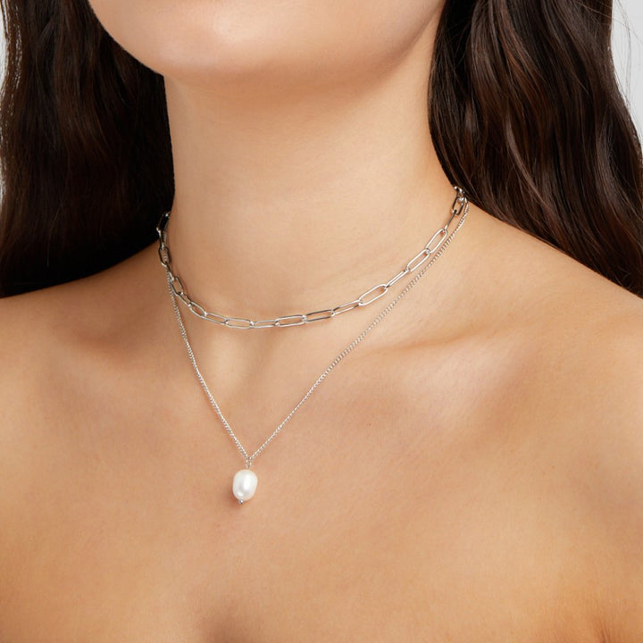 Collier en argent Angela Perlen