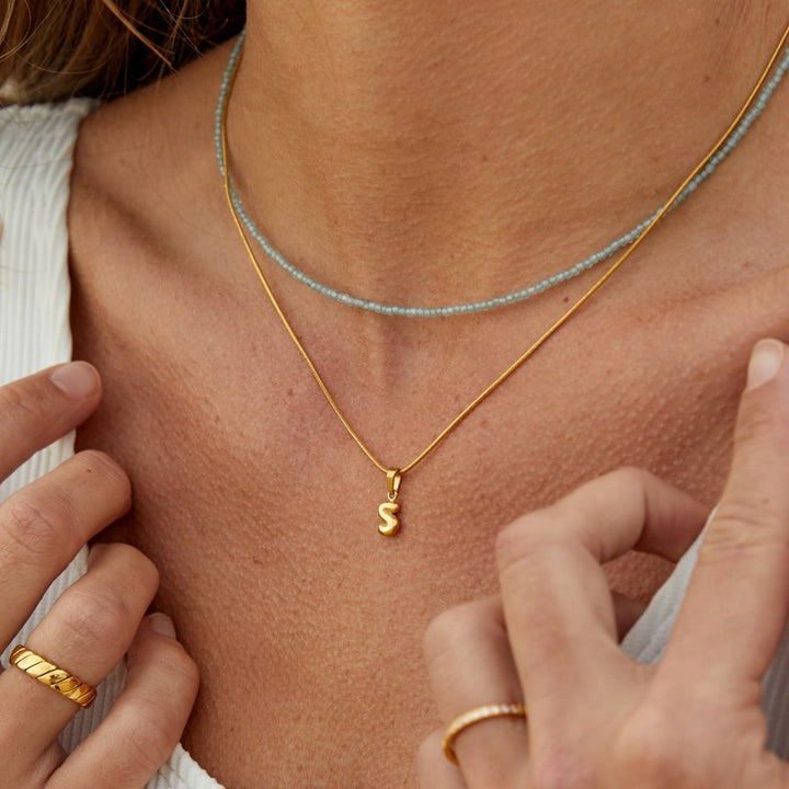 Collier de perles en apatite