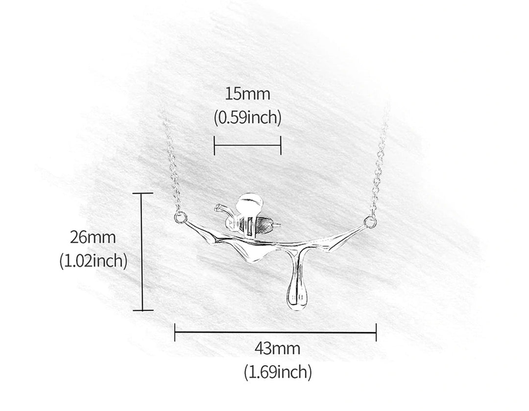 Collier Miel Coulant & Abeille