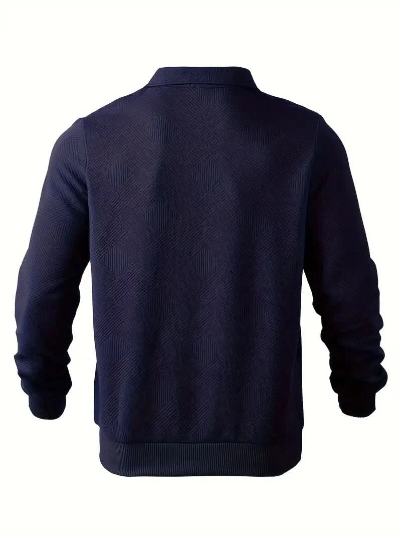 Morgan™ – Oliver Pull zippé vintage à motifs géométriques
