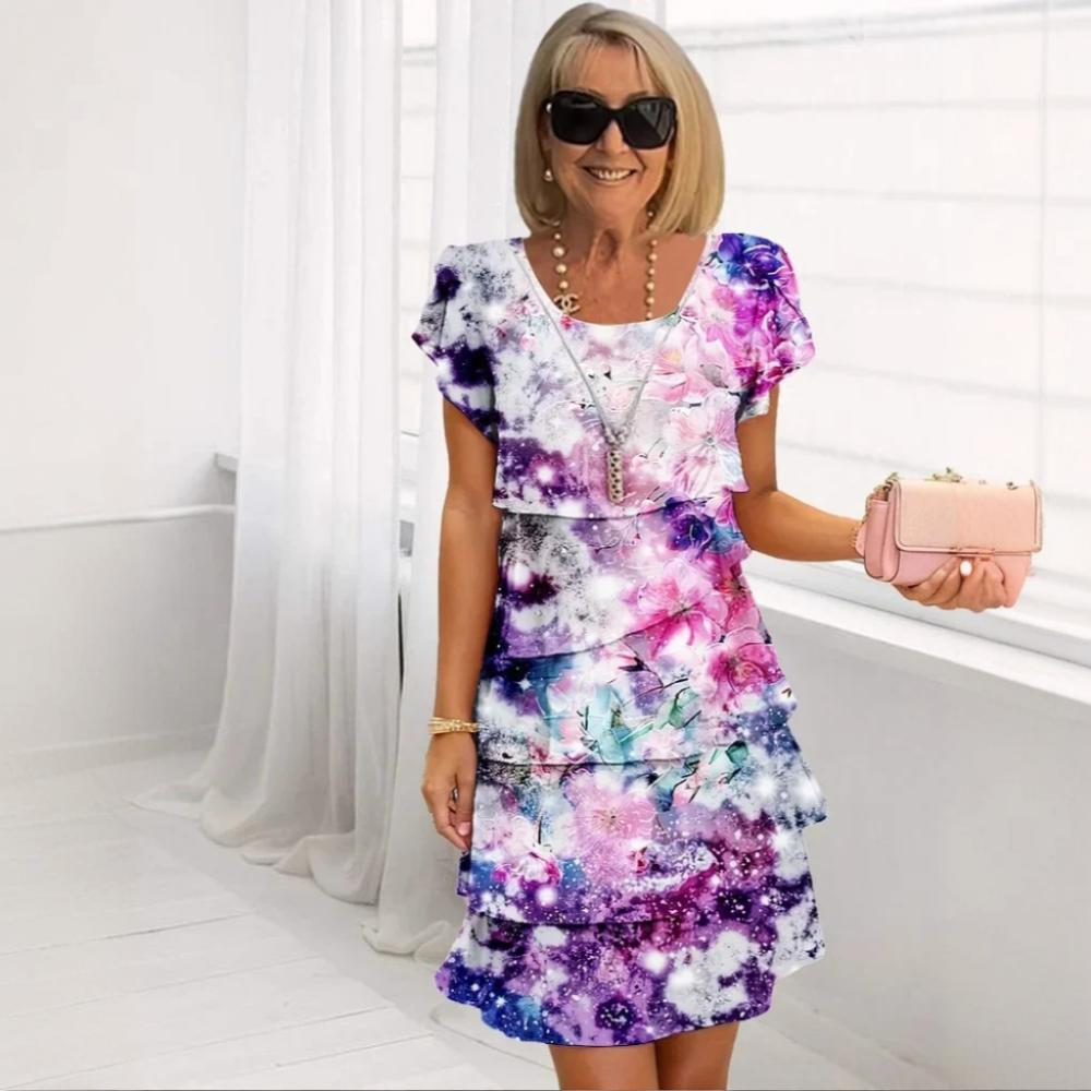 Brooke - Summer Dress with Floral Burst