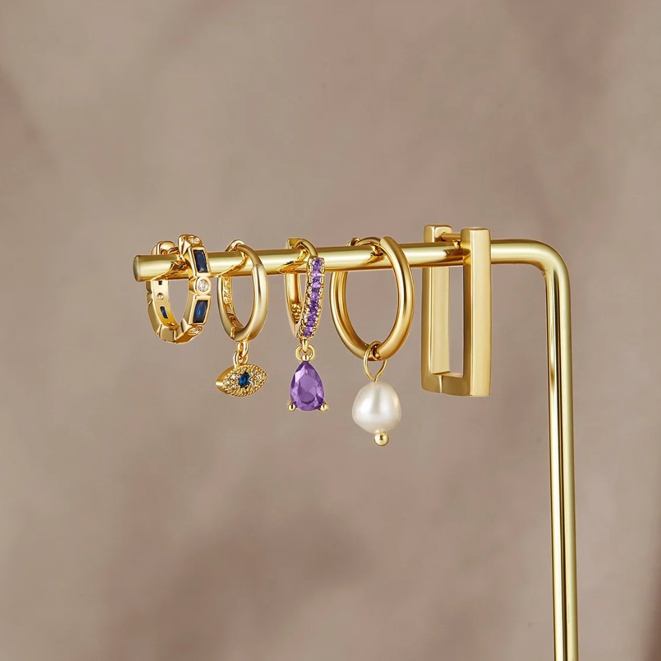 Boucles d'oreilles en gouttes d'yeux