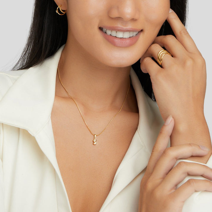 Collier en Lettre Bulle Chic