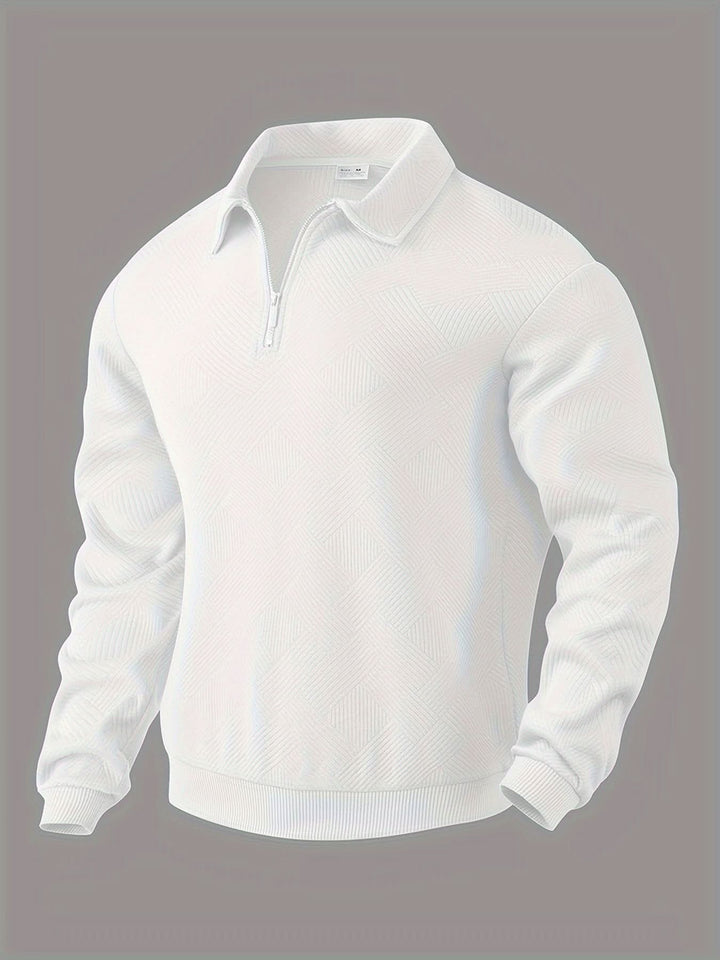 Morgan™ – Oliver Pull zippé vintage à motifs géométriques