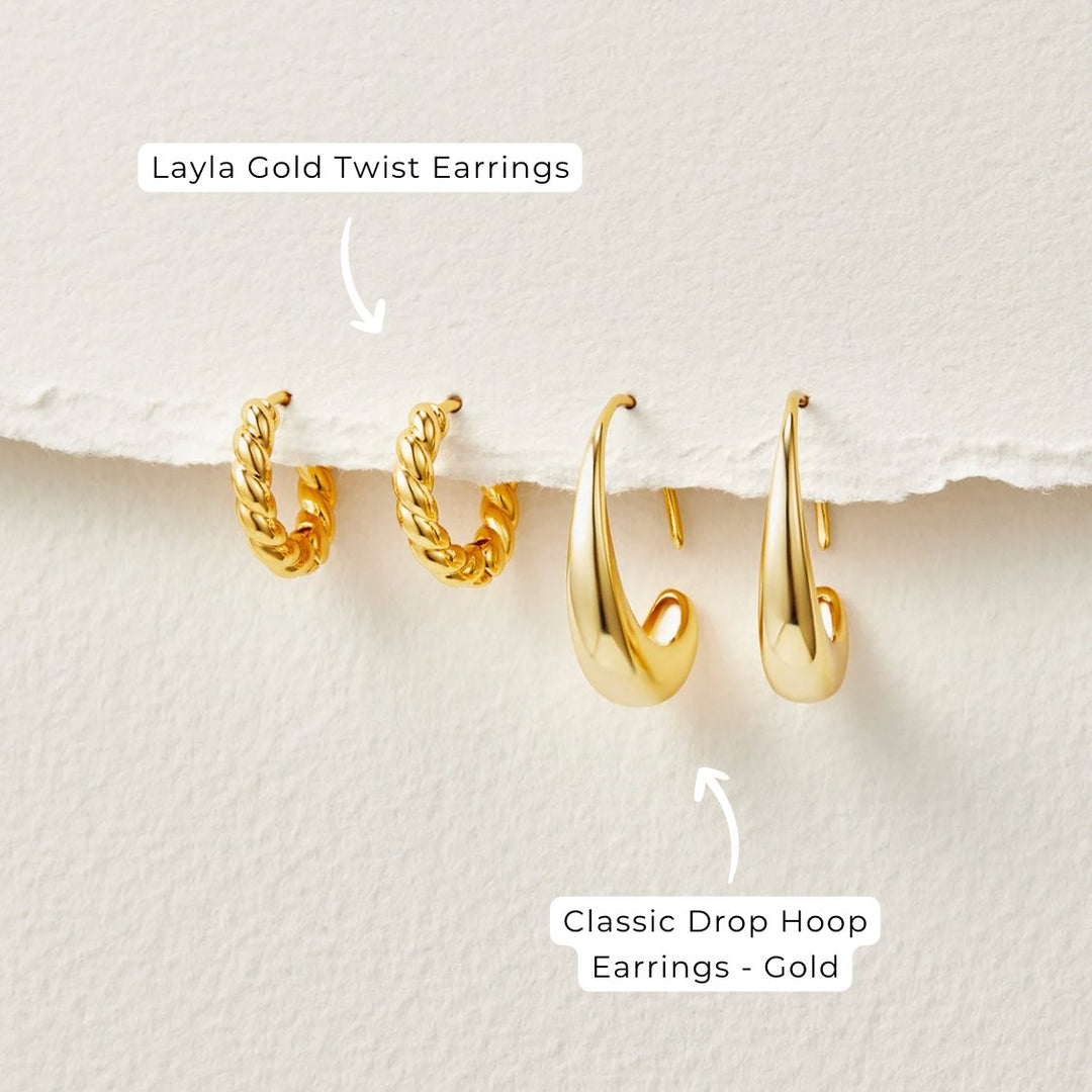 Cina - Boucles d'oreilles en forme de goutte