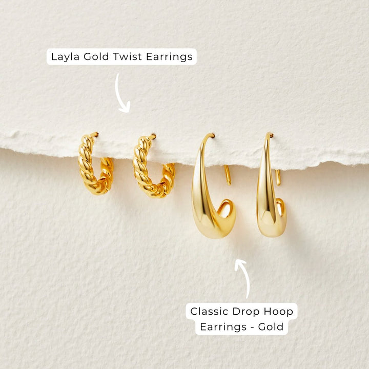 Cina - Boucles d'oreilles en forme de goutte