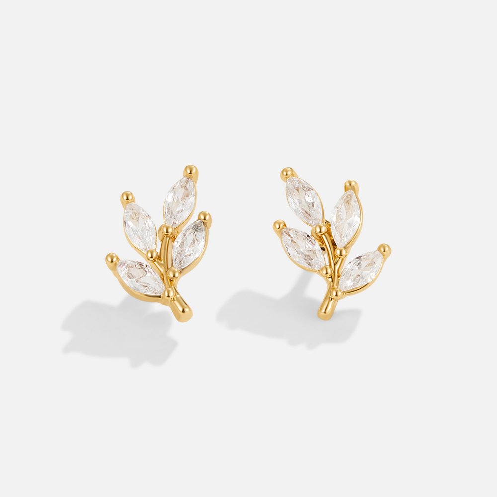 Boucles d'oreilles en forme de cristal