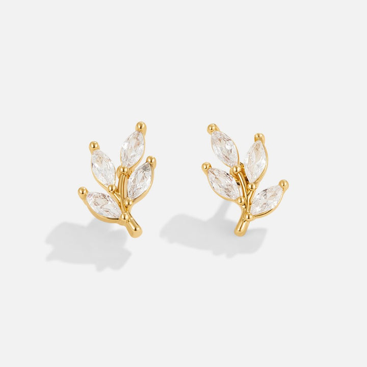 Boucles d'oreilles en forme de cristal