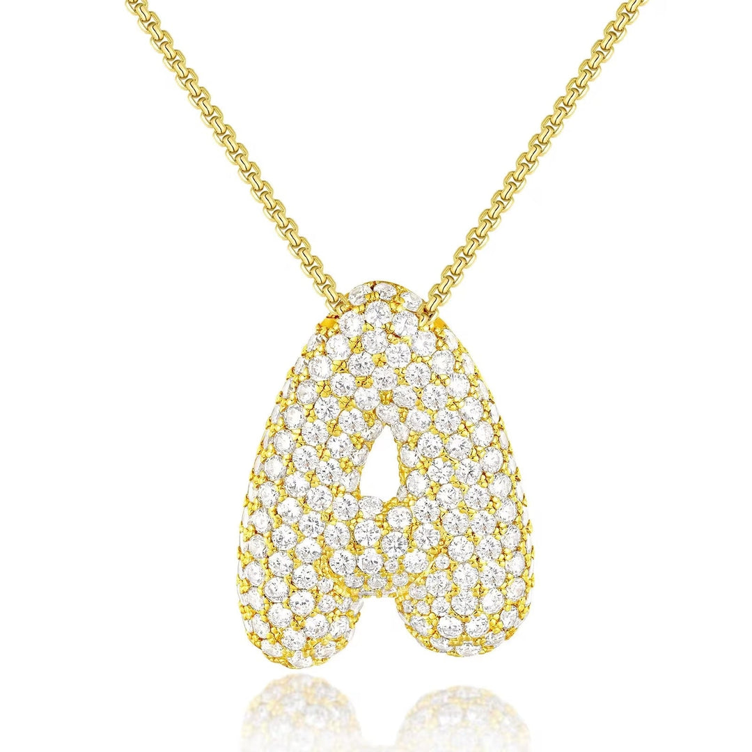 Collier Initiales Hailey Bubble