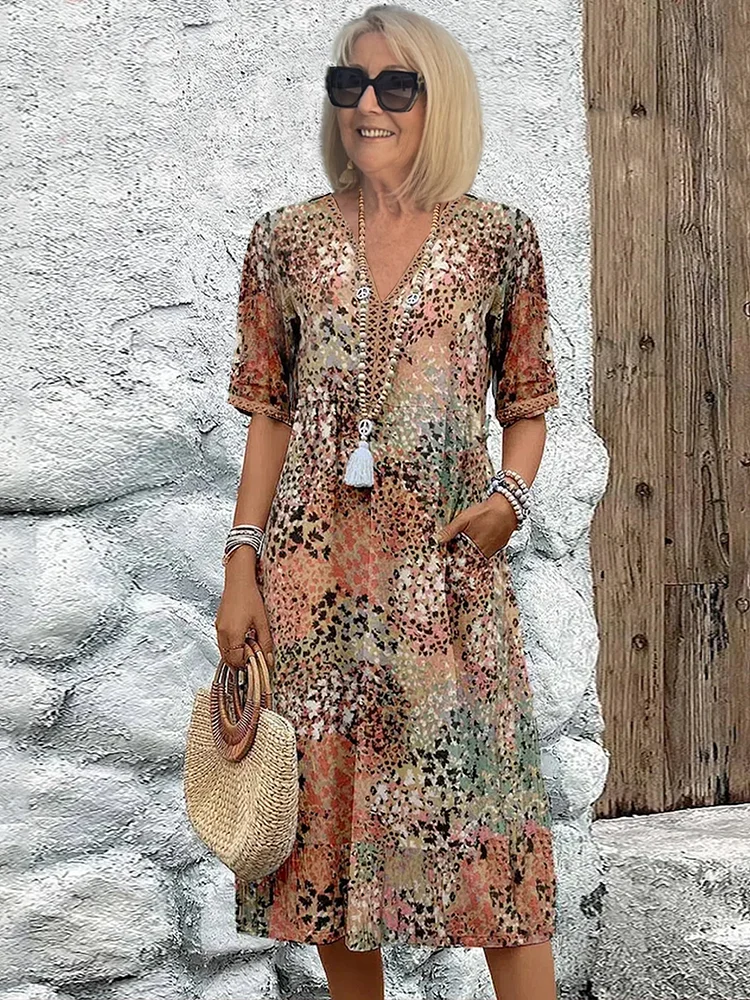 Jolene | Vibrant Midi Dress