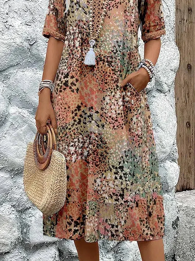 Jolene | Vibrant Midi Dress