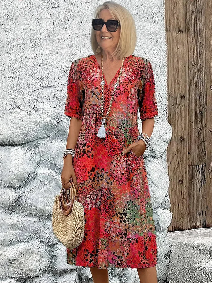 Jolene | Vibrant Midi Dress