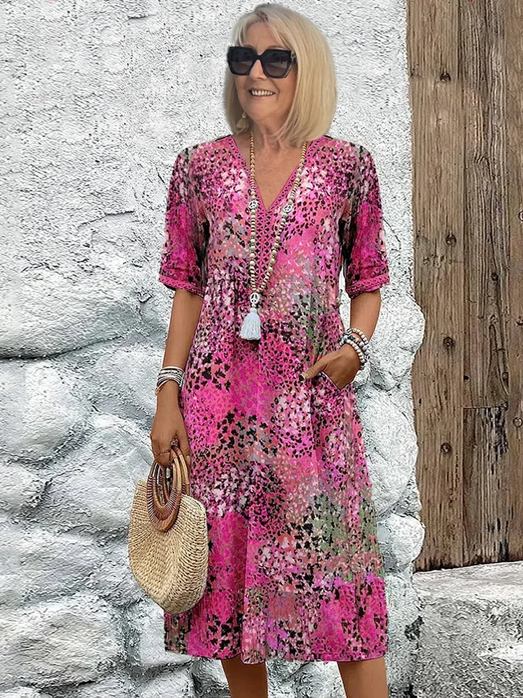 Jolene | Vibrant Midi Dress