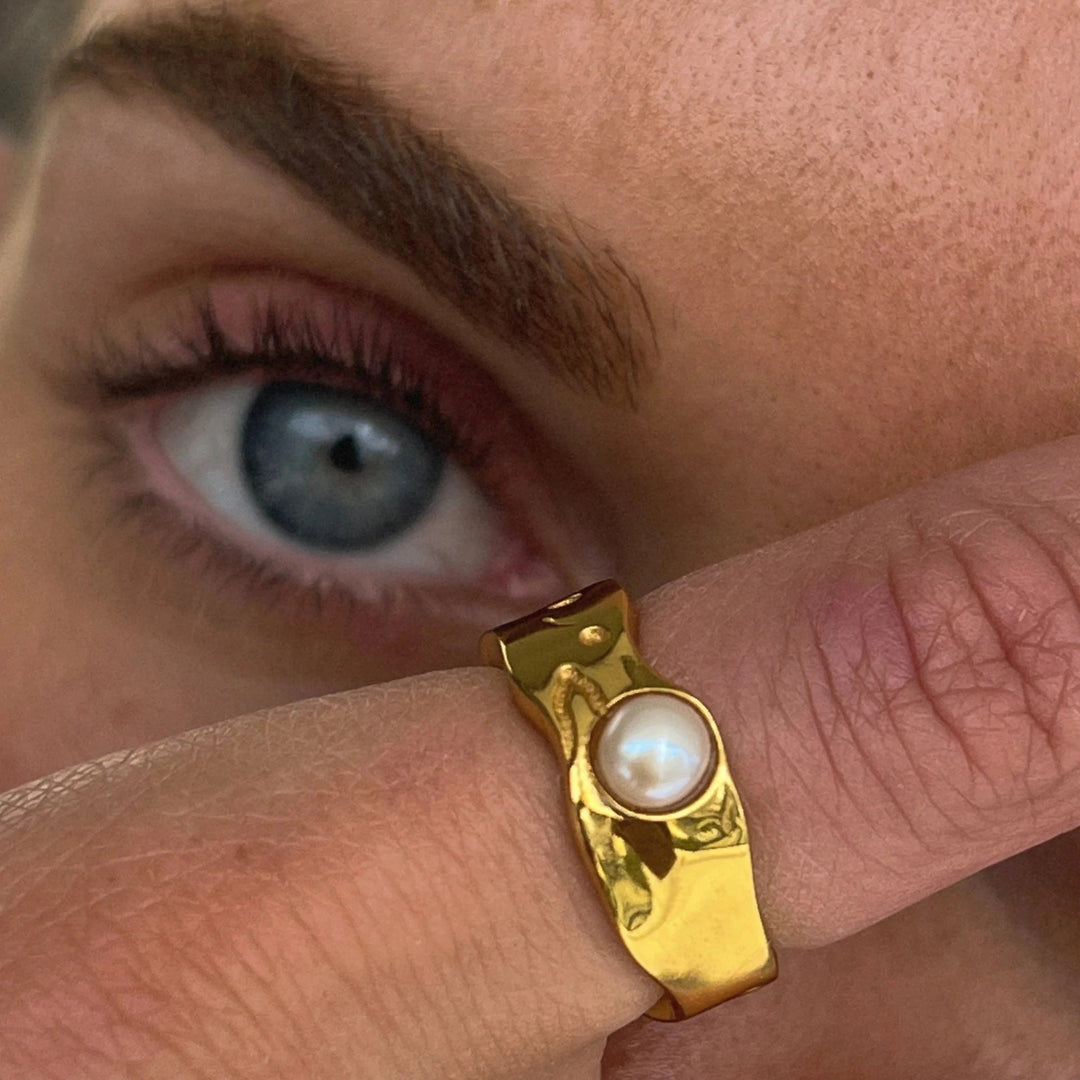 Bague en Perle Lava de Oro