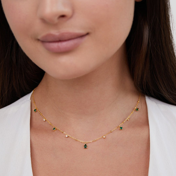 Collier en or Emily Kristall