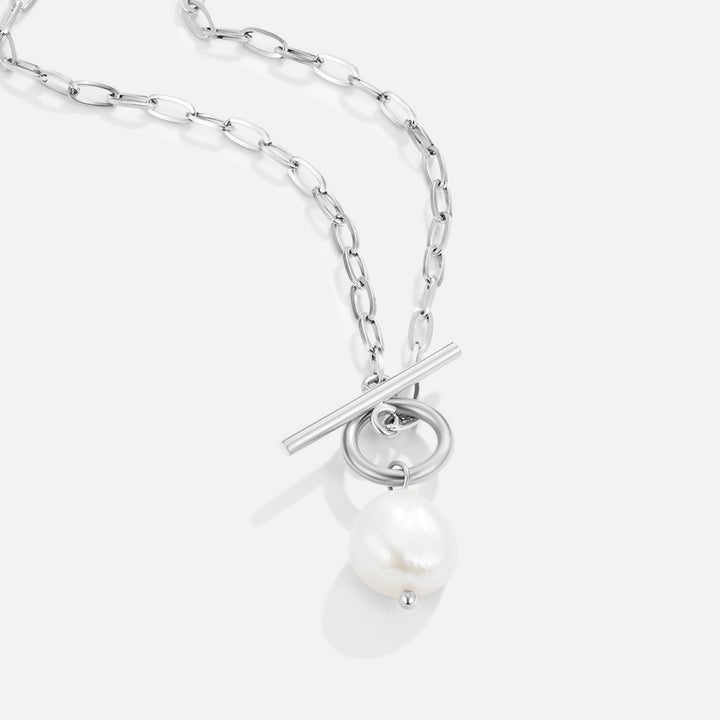 Collier en perles d'eau douce Eva en argent