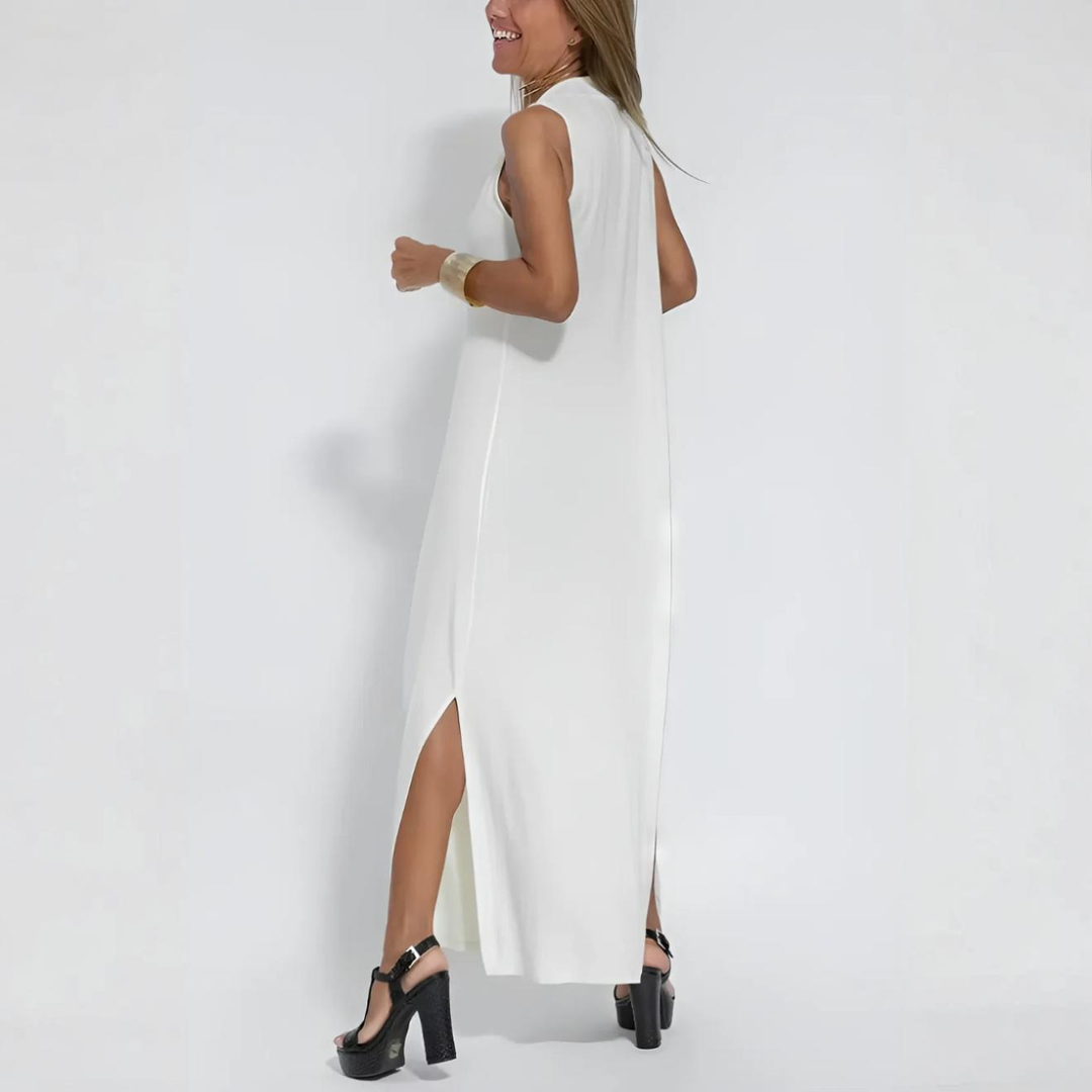 Morgane | Elegant Long Dress with Complimentary Cardigan