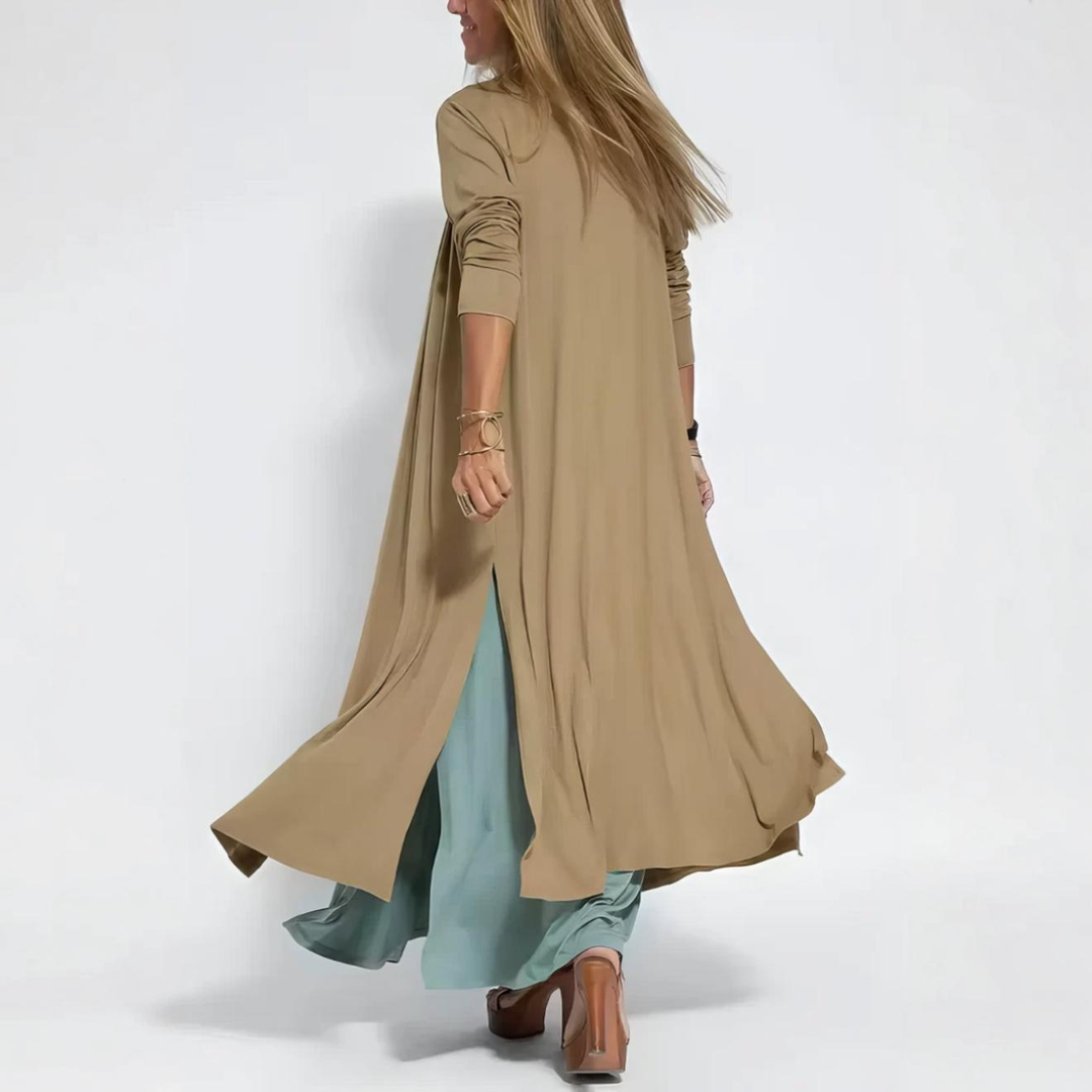 Morgane | Elegant Long Dress with Complimentary Cardigan