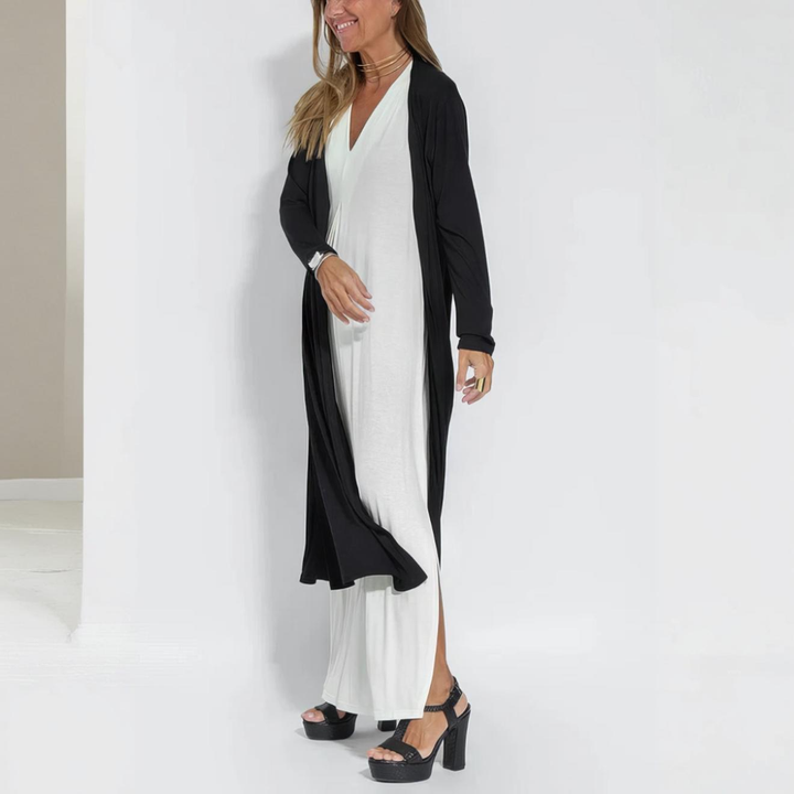 Morgane | Robe Longue Élégante avec Cardigan Offert