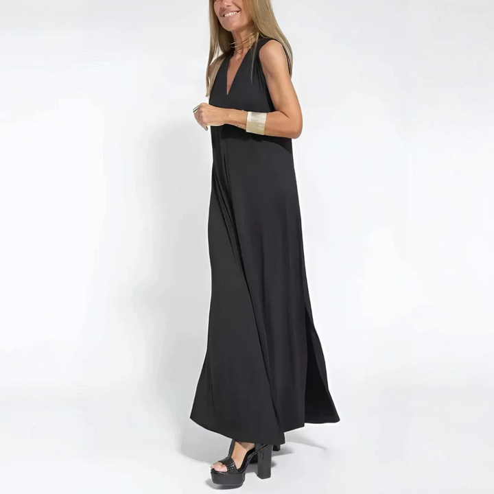 Morgane | Elegant Long Dress with Complimentary Cardigan
