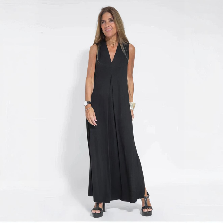 Morgane | Elegant Long Dress with Complimentary Cardigan