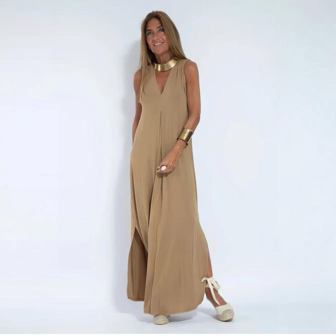 Morgane | Elegant Long Dress with Complimentary Cardigan