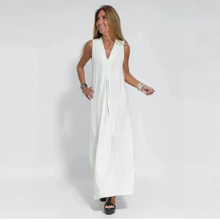 Morgane | Elegant Long Dress with Complimentary Cardigan