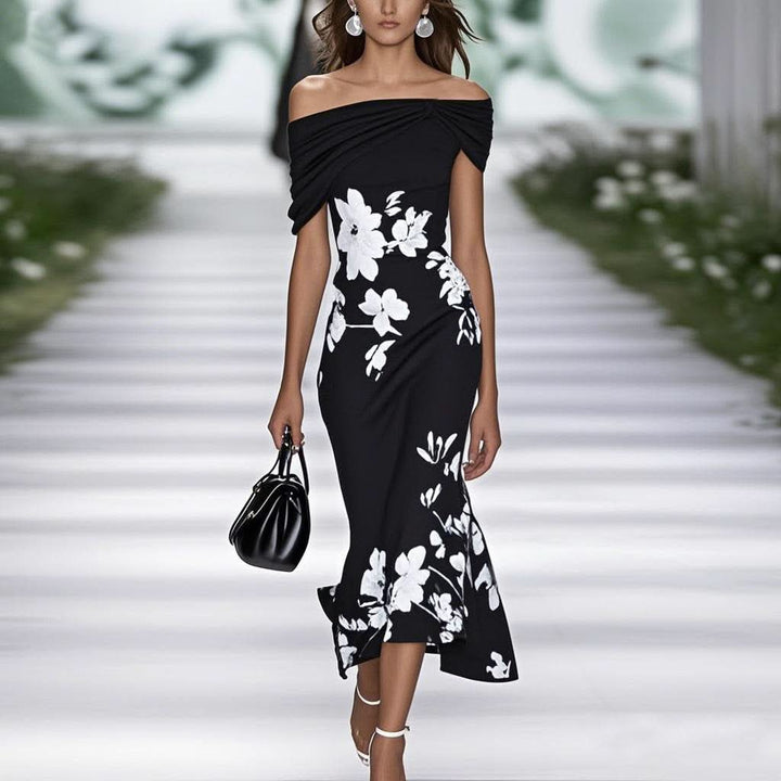 Morgane™ | Robe élégante Orchidée fraîche