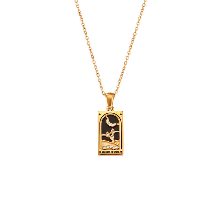 Fae® Pendentif Tarot Fortune Dorée
