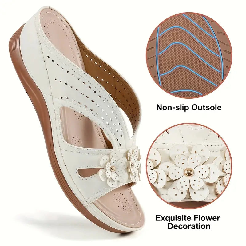 Carol | Floral Orthopedic Sandals