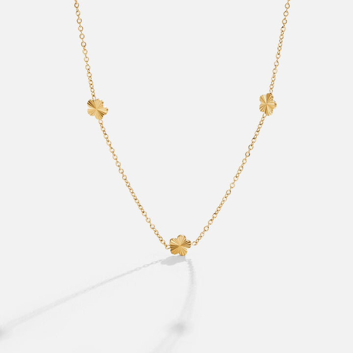 Collier en or Blumen Power