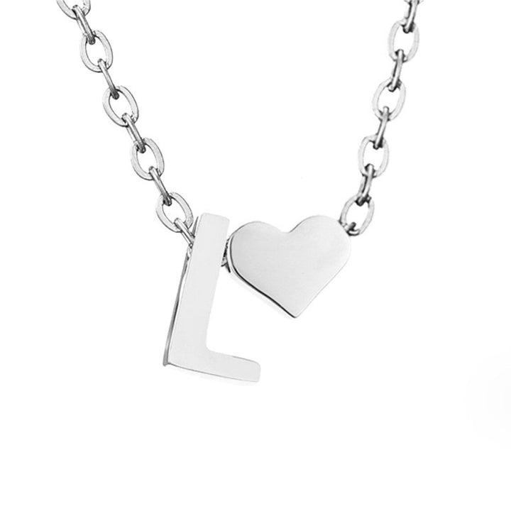 Amour Éternel & Collier en Argent avec Lettre