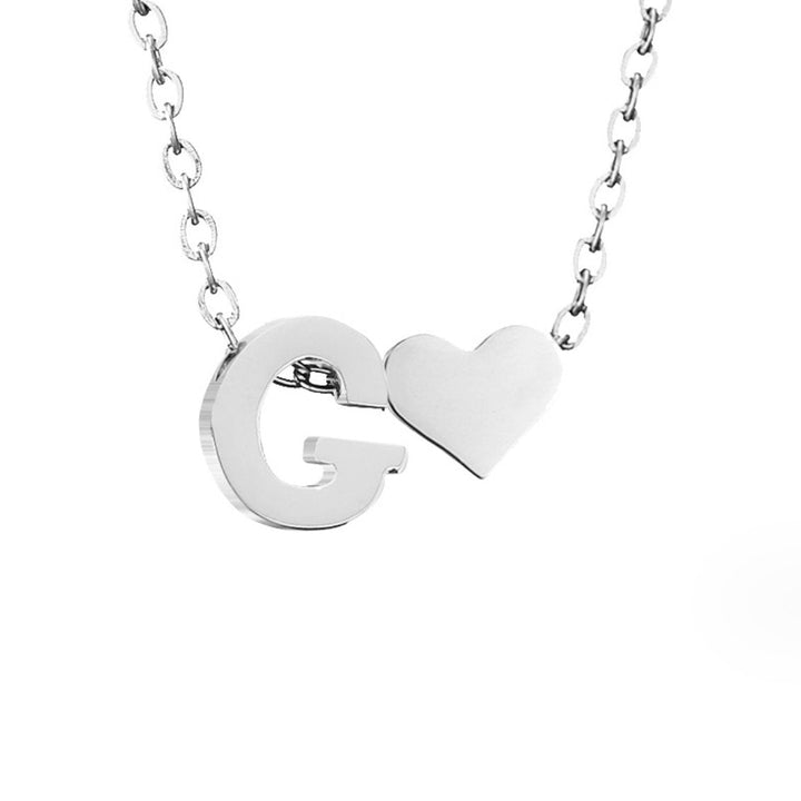 Amour Éternel & Collier en Argent avec Lettre
